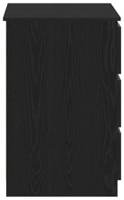 Mesas 2 pcs Madeira de Carvalho Preta 140x50x76 cm Madeira de Engenhar