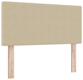 Cama Box Spring com Colchão Verde Claro Cinza 90x200 cm Tecido de Velu