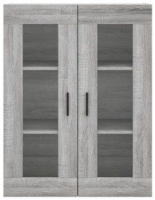Armário alto 69,5x34x180 cm derivados de madeira sonoma cinza