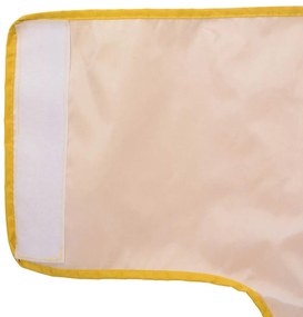Capa de chuva para cães com tiras reflectoras amarelo L