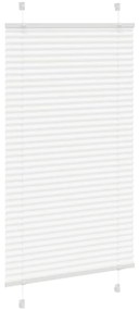 Branco Plissada Cega 70x100 cm Largura Tecido 69,4 cm Poliéster