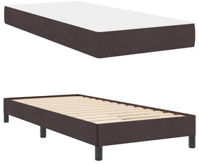 Cama Box Outros Castanho escuro 90 x 190 cm tecido