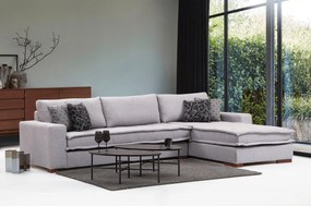 Sofá de Canto Lena – Cinzento Claro – 323 cm x 190 cm