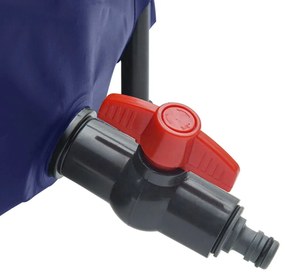 Depósito de água dobrável com torneira 1000 L PVC