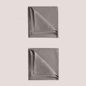 Conjunto De 2 Guardanapos Em Linho Zendan Toupeira - Sklum