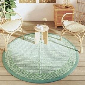 Tapete de exterior Ø160 cm ARAKIL PP Verde