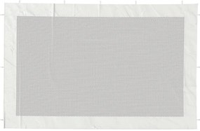 Parede lateral p/ tenda de festas malha branco e preto