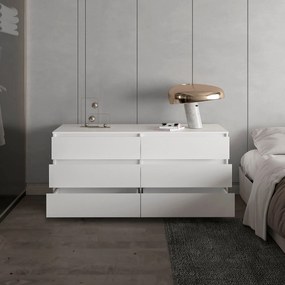 Cómoda Asteria/cómoda, 70 x 50 x 153,6 Cm branco