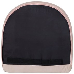 Cadeira de baloiço em veludo rosa OXIE Beliani