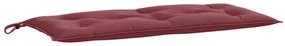 Almofadões banco jardim 2pcs 100x50x7cm mesclado vermelho tinto