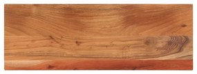 vidaXL Tampo de mesa retangular 80x20x2,5 cm madeira de acácia maciça