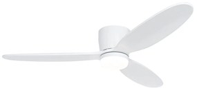 Ventilador de teto inteligente branco incl. LED com controle remoto - Sofio Design