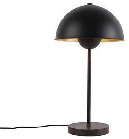 Candeeiro de mesa retro preto com dourado - Magnax Design,Retro