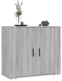 Aparador 80x33x70 cm derivados de madeira cinzento sonoma