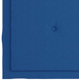 3 pcs conj. jantar dobrável exterior c/ almofadão teca maciça