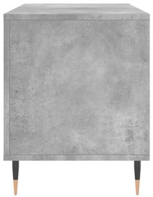 Armário p/ discos 100x38x48 cm deriv. madeira cinzento-cimento