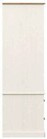 Roupeiro VIGO 90x55x170 cm madeira de pinho maciça branco
