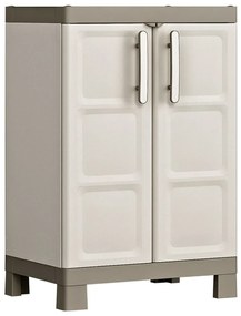Keter Armário de arrumação Excellence 97cm bege/cinzento-acastanhado