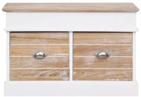 Banco de corredor 70x35x45 cm madeira de paulownia