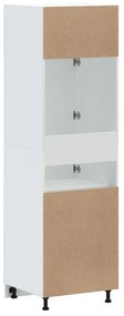 Armário de cozinha Porto derivados de madeira branco brilhante