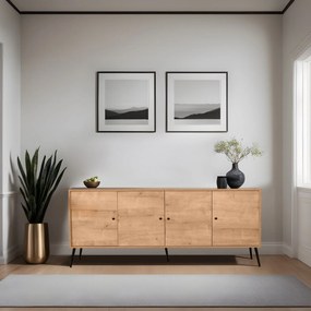 Console Violet – Oak/Black – 180 cm x 81 cm x 35 cm