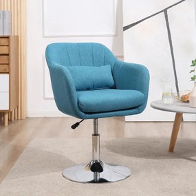 Cadeira Giratória Dolphin – Azul – Design Nórdico