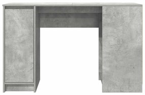 Secretária 120x42x76 cm derivados de madeira cinza cimento