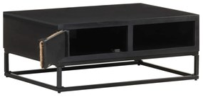 Mesa de centro 90x60x35 cm madeira de mangueira maciça