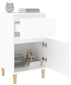 Mesa de cabeceira 40x35x70 cm branco