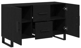 Sideboard vidaXL Preto Carvalho 100x36x60 cm Madeira de Engenharia