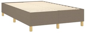 Estrutura cama sem colchão 120x200 cm tecido cinza-acastanhado