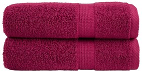 Toalhas de banho premium SOLUND 2 pcs 70x140 cm 600 gsm bordô