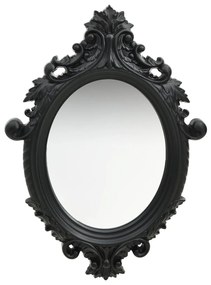 vidaXL Espelho de parede estilo castelo 56x76 cm preto