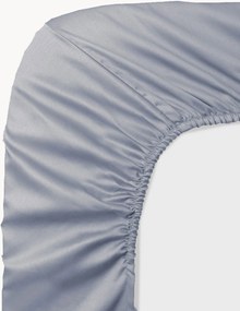 Lençol em cetim de algodão com elástico boxspring Ava