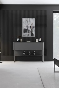 Cômoda Luxe – Prateado Antracite – 120 cm x 80 cm x 30 cm