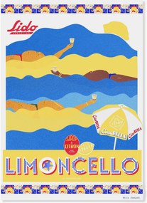 Póster Hello Bonjour - En Vacances Limoncello