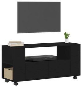 Móvel de TV 102x34,5x43 cm derivados de madeira preto