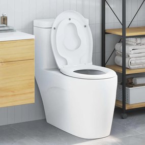 vidaXL Assento de Toilette de Liberação Rápida Branco