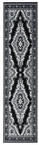 vidaXL Passadeira 80x400 cm polipropileno preto