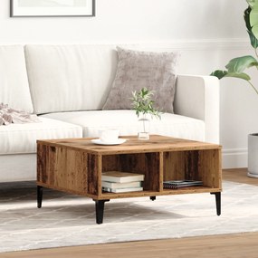 Mesa de Cafe da vidaXL Madeira Antiga 60x60x30 cm Madeira Engenharia