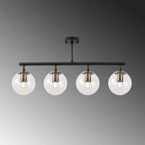 Chandelier Fazli – Preto Antigo – 70 x 15 x 35 cm