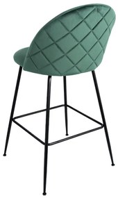 Pack 2 Bancos Vint Veludo Alto - Verde