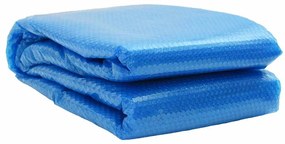 Cobertura retangular para piscina 600x400 cm PE azul