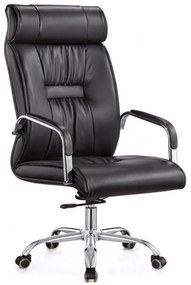 Cadeira de escritório FLANDES, executivo, pele sintética preto