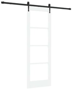 Porta Deslizante vidaXL com Conjunto de Ferragens 'ORKDAL'Branco 73.5x