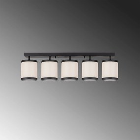Candeeiro de Teto Way – Preto/Branco – 84 x 20 x 21 cm