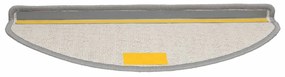 Tapetes de escadas 30 pcs 65x21x4 cm cinzento