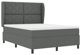 Cama Box com Colchão Cinza Escuro, 140x200 cm