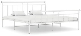 vidaXL Estrutura de cama 200x200 cm metal branco