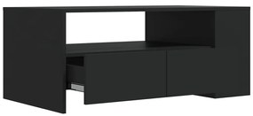 Mesa de centro 102x55x42 cm derivados de madeira preto